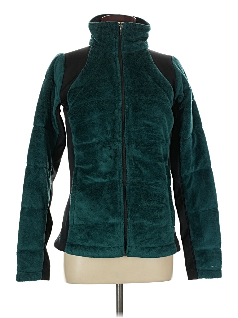 Pre-owned Columbia Fleece Jacket In Teal