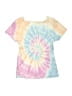 Justice Tie-dye Pink Short Sleeve Top Size 12 - photo 2
