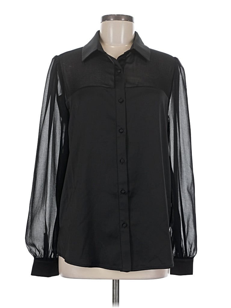 Pre-owned Camila Coelho Long Sleeve Blouse In Black