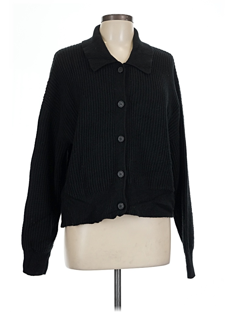 Pre-owned Gap Cardigan Sweater In Black