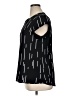 Monday Fun 100% Polyester Black Short Sleeve Blouse Size XL - photo 5