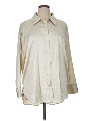 Open Edit Long Sleeve Button-Down Shirt (view 1)
