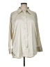 Open Edit Metallic Ivory Long Sleeve Button-Down Shirt Size 1X - photo 1