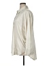 Open Edit Metallic Ivory Long Sleeve Button-Down Shirt Size 1X - photo 5