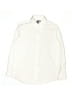 Lands' End 100% Cotton Solid Ivory White Long Sleeve Button-Down Shirt Size 10 - photo 1