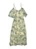Disney 100% Polyester Floral Green White Casual Dress Size XS - photo 1