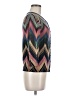 Tabitha 100% Cotton Chevron-herringbone Blue Cardigan Size M - photo 4