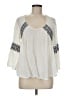 O'Neill 100% Rayon Ivory 3/4 Sleeve Blouse Size M - photo 1