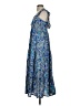 MNG 100% Cotton Paisley Blue Cocktail Dress Size 2 - photo 5
