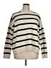 MNG Stripes Ivory Pullover Sweater Size XL - photo 1