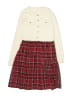 Crewcuts Plaid Ivory Dress Size 10 - photo 1