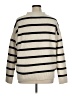 MNG Stripes Ivory Pullover Sweater Size XL - photo 2