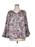 Roz & Ali 100% Polyester Pink Long Sleeve Blouse Size XL - photo 1