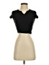 TNA Black Short Sleeve Turtleneck Size XS - photo 1