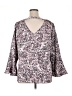Roz & Ali 100% Polyester Pink Long Sleeve Blouse Size XL - photo 2