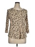 JM Collection Tan 3/4 Sleeve Blouse Size XL (petite) - photo 1