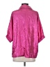 Unbranded 100% Polyester Metallic Pink 3/4 Sleeve Blouse Size S - photo 2
