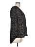 Les Serein 100% Polyester Animal Print Black 3/4 Sleeve Blouse Size L - photo 4