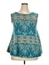Veranee Teal Tank Top Size 2X - photo 1
