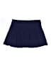 Lands' End Solid Blue Casual Skirt Size L - photo 1