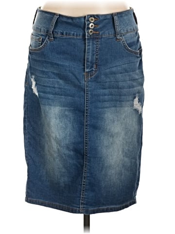 !It Jeans Denim Skirt (view 1)