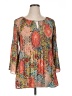 Spense 100% Polyester Orange 3/4 Sleeve Blouse Size XL - photo 1