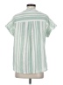 Unbranded Stripes Green Short Sleeve Blouse Size S - photo 2