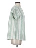 Unbranded Stripes Green Short Sleeve Blouse Size S - photo 4