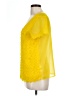 H&M 100% Polyester Yellow Short Sleeve Blouse Size L (estimated) - photo 5