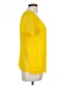 H&M 100% Polyester Yellow Short Sleeve Blouse Size L (estimated) - photo 4