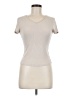Shein Ivory Short Sleeve Top Size 6 - photo 1