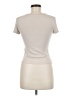 Shein Ivory Short Sleeve Top Size 6 - photo 2