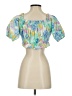 Zara Yellow Short Sleeve Blouse Size XS - photo 2