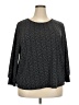 Adrianna Papell Black Long Sleeve Blouse Size 4X (estimated) - photo 1