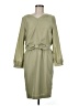 Index Solid Green Casual Dress Size M - photo 1