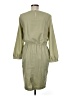Index Solid Green Casual Dress Size M - photo 2