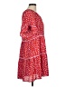 Joy Joy 100% Polyester Hearts Red Casual Dress Size M - photo 4