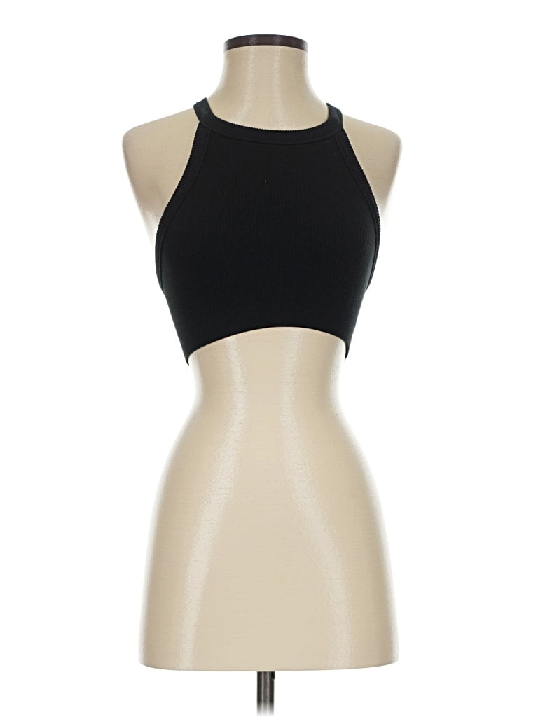 Pre-owned Commando Tank Top Black Halter Neckline Tops