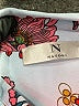 Natori Floral Blue Long Sleeve Blouse Size M - photo 7