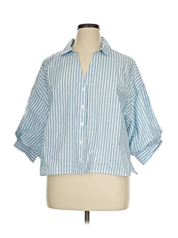 CeCe 3/4 Sleeve Button-Down Shirt (view 1)