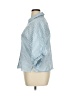 CeCe Stripes Blue 3/4 Sleeve Button-Down Shirt Size XL - photo 5