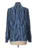 East5th 100% Polyester Animal Print Blue Long Sleeve Blouse Size L - photo 2
