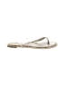 Dolce Vita Silver Flip Flops Size 12 - photo 1