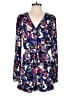 Evereve Floral Multi Color Blue Romper Size M - photo 1