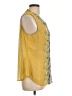 CAbi 100% Polyester Yellow Sleeveless Blouse Size L - photo 4