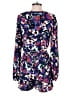 Evereve Floral Multi Color Blue Romper Size M - photo 2