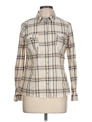 Papaya Long Sleeve Button-Down Shirt (view 1)