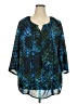 Avenue 100% Polyester Teal 3/4 Sleeve Blouse Size 22 Plus - photo 1