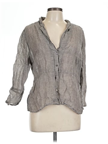 Eileen Fisher 3/4 Sleeve Button-Down Shirt (view 1)
