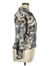 Gianni 100% Rayon Floral Gray Long Sleeve Blouse Size 14 - photo 4